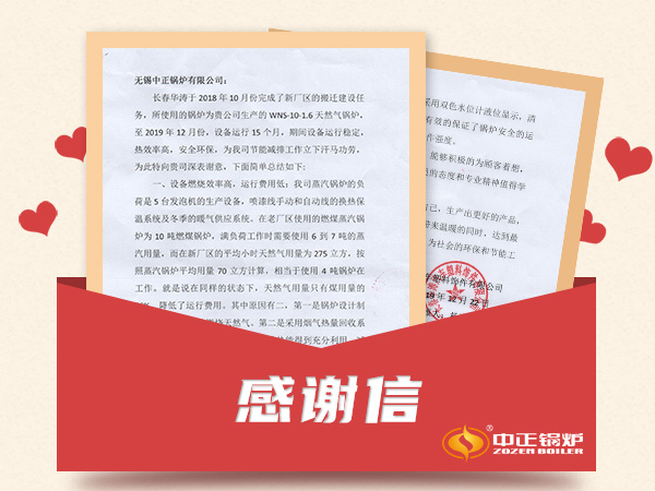 來自長(zhǎng)春華濤汽車塑料飾件有限公司的感謝信